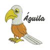 Águila Infantil con letra Diseños de Bordado