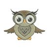 Sitting Owl Embroidery Designs