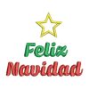 Diseño de Bordado de Feliz Navidad