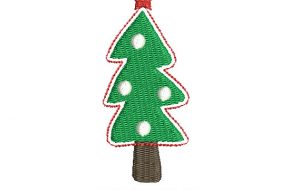 Diseño Bordado de Árbol de Navidad